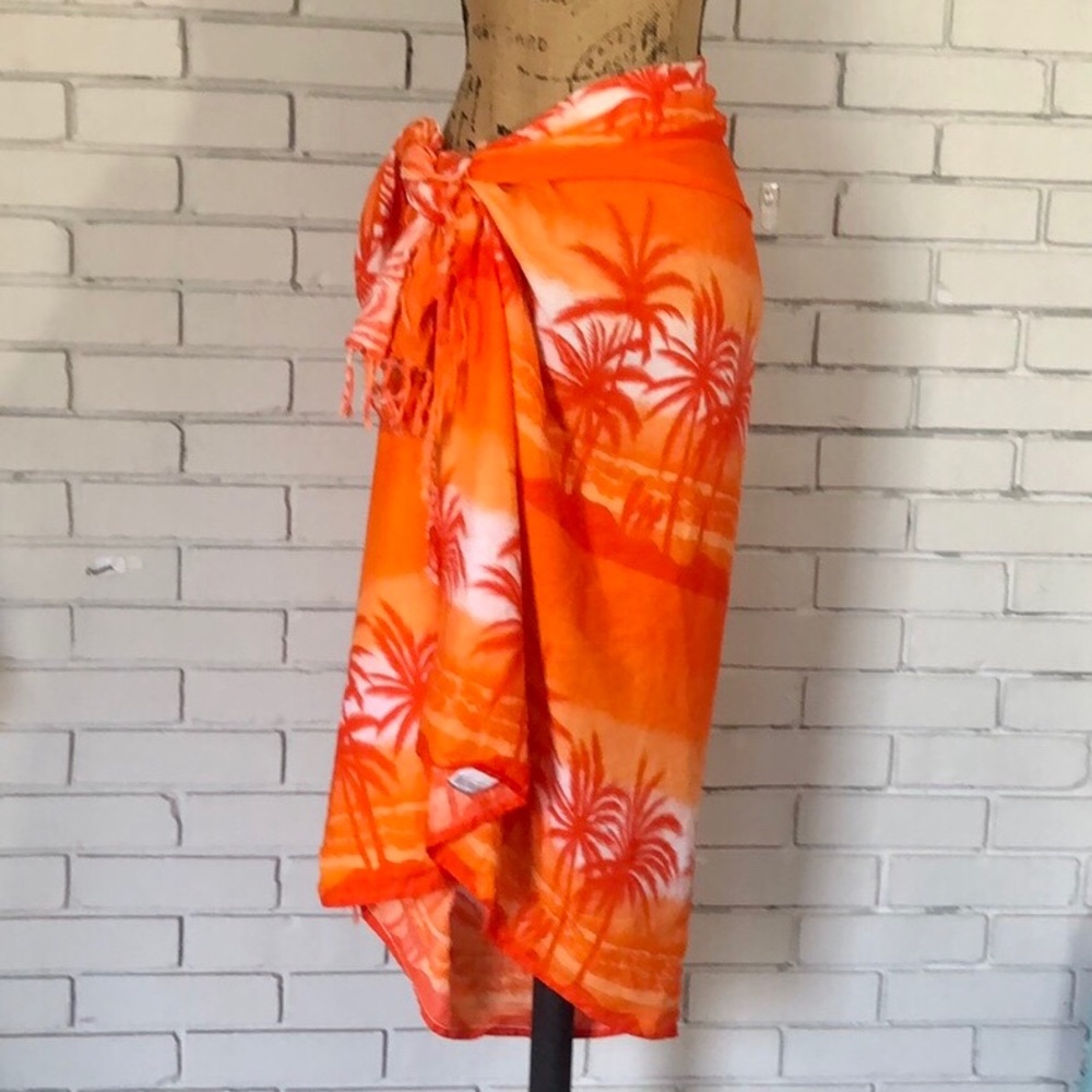 Beachwear swim scarf skirt wrap floral